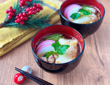 シンプルだけど美味しい【うまだしのお雑煮】