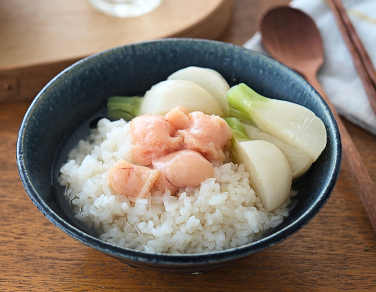 かぶと明太子のうまだし茶漬け