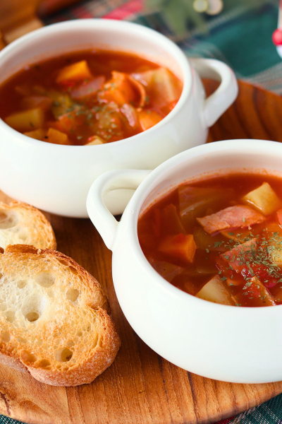 【うまだし×クリスマスレシピ④】うまだしミネストローネ