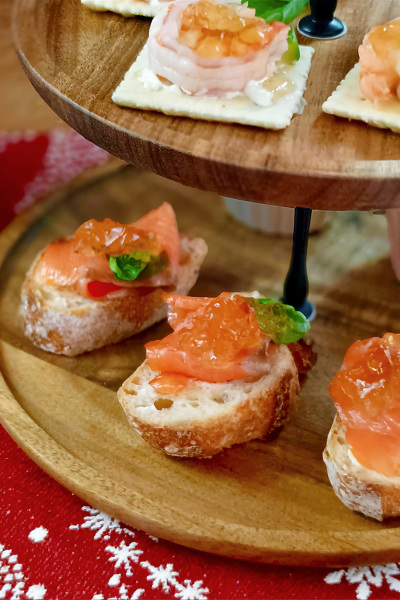 【うまだし×クリスマスレシピ⑤】冷やしてのせるだけ♪うまだしジュレのカナッペ