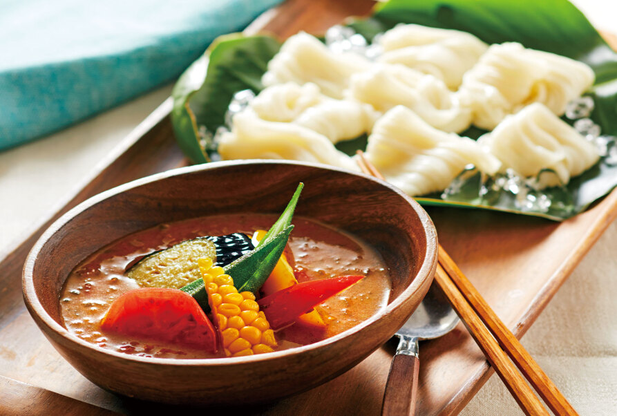 うまだしを使ったこく旨スープカリー冷やしつけ麺